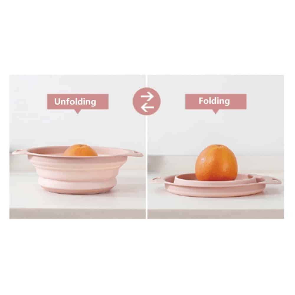 Qi Fei Yang Silicone Folding Drain Strainer Basket