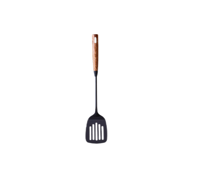 WoodLand Golden Sandalwood Vintage Iron Slotted Spatula
