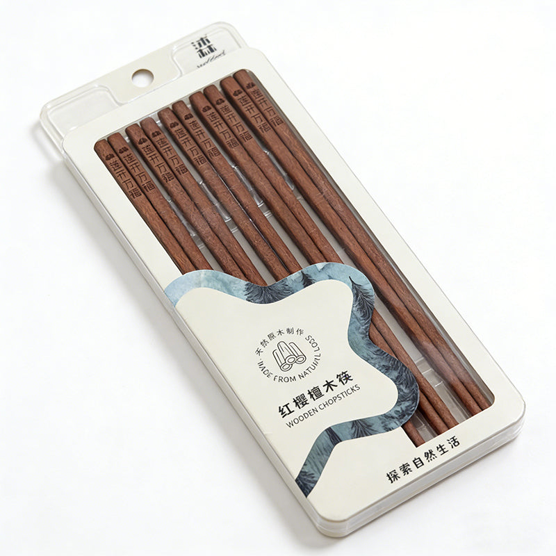 WoodLand Red Cherry Sandalwood Chopsticks 10 Pairs