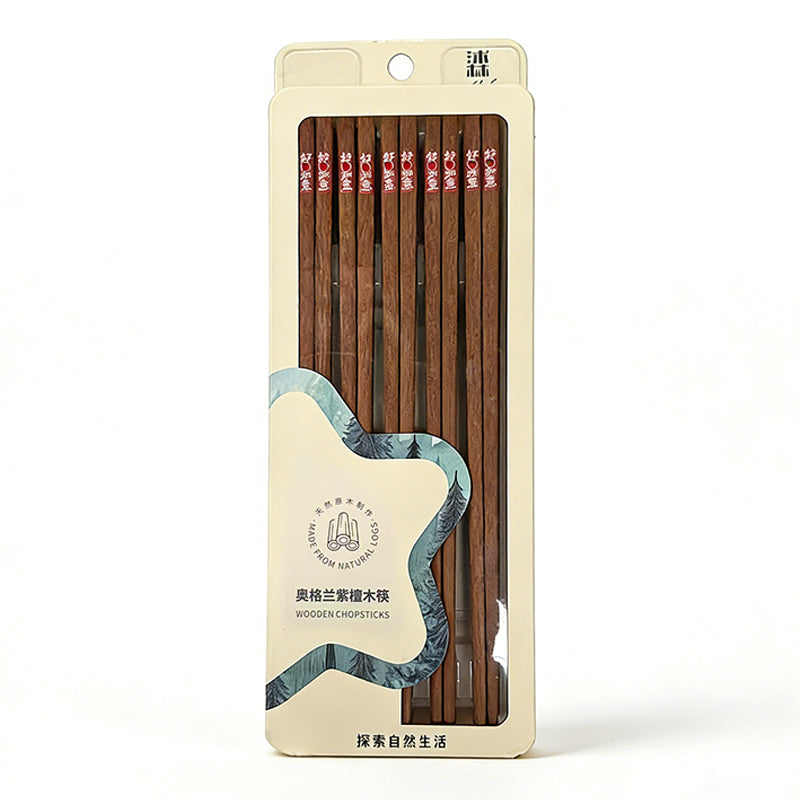 WoodLand Ogran Rosewood chopsticks 10 Pairs Set