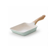 Cooker King Ceramic Non Stick Tamagoyaki Omelette Pan with Wooden Stay Cool Handle