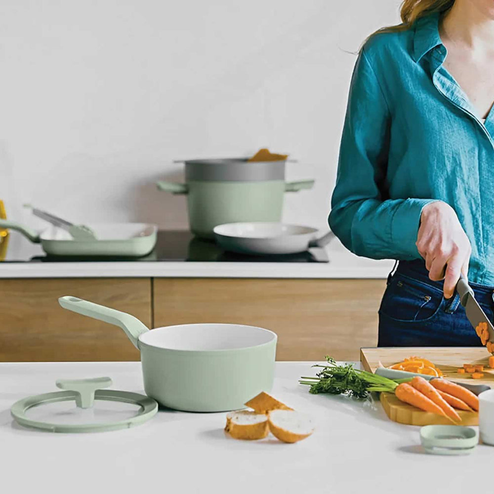BergHOFF Balance Covered Saucepan 18cm 2L - Sage