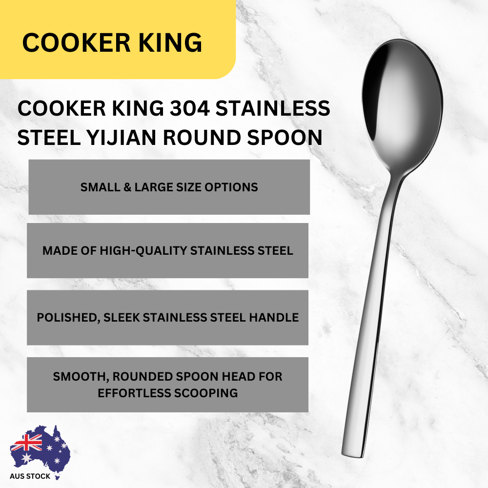 Cooker King 304 Stainless Steel Yijian Round Spoon Large