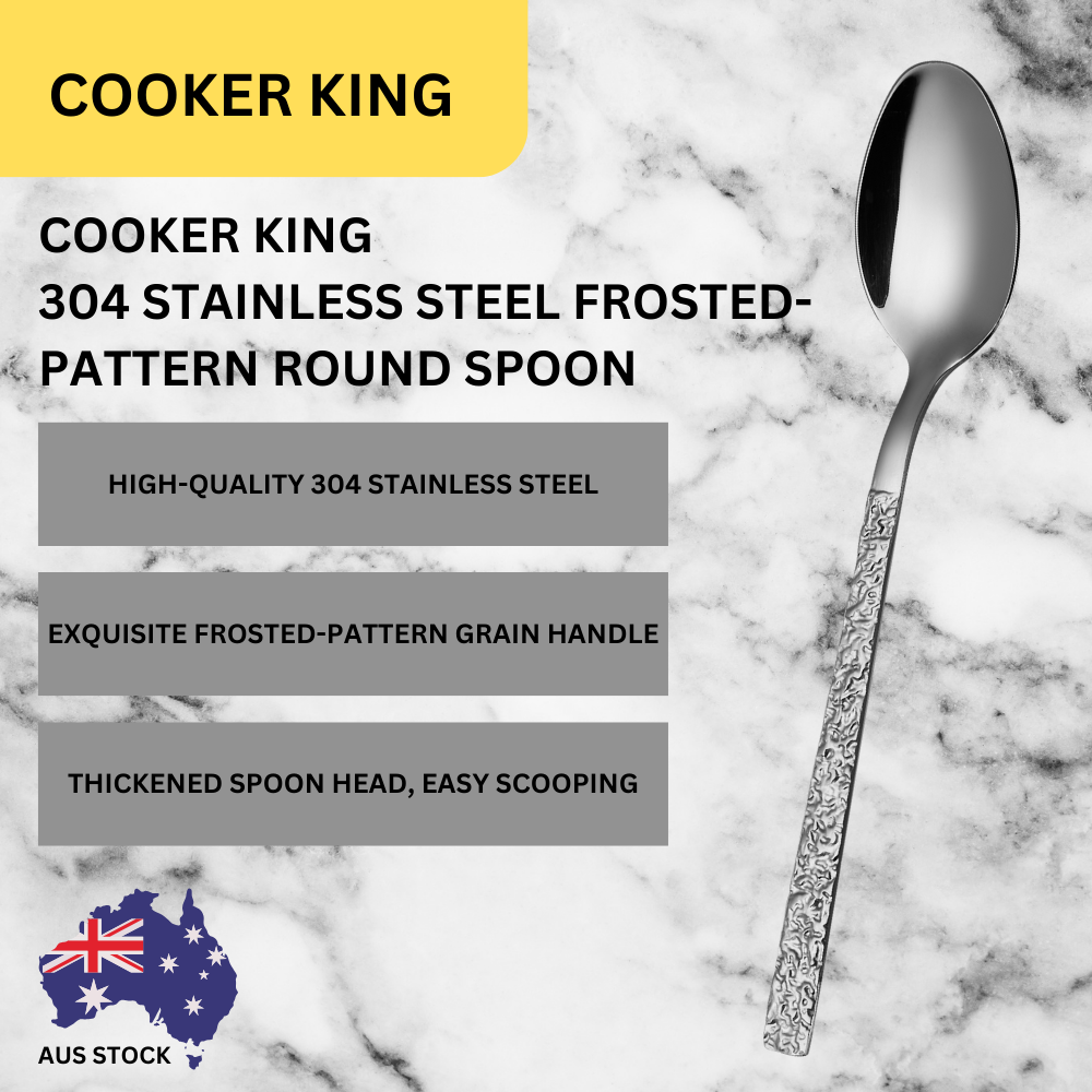 Cooker King Frosted-Pattern Round Spoon