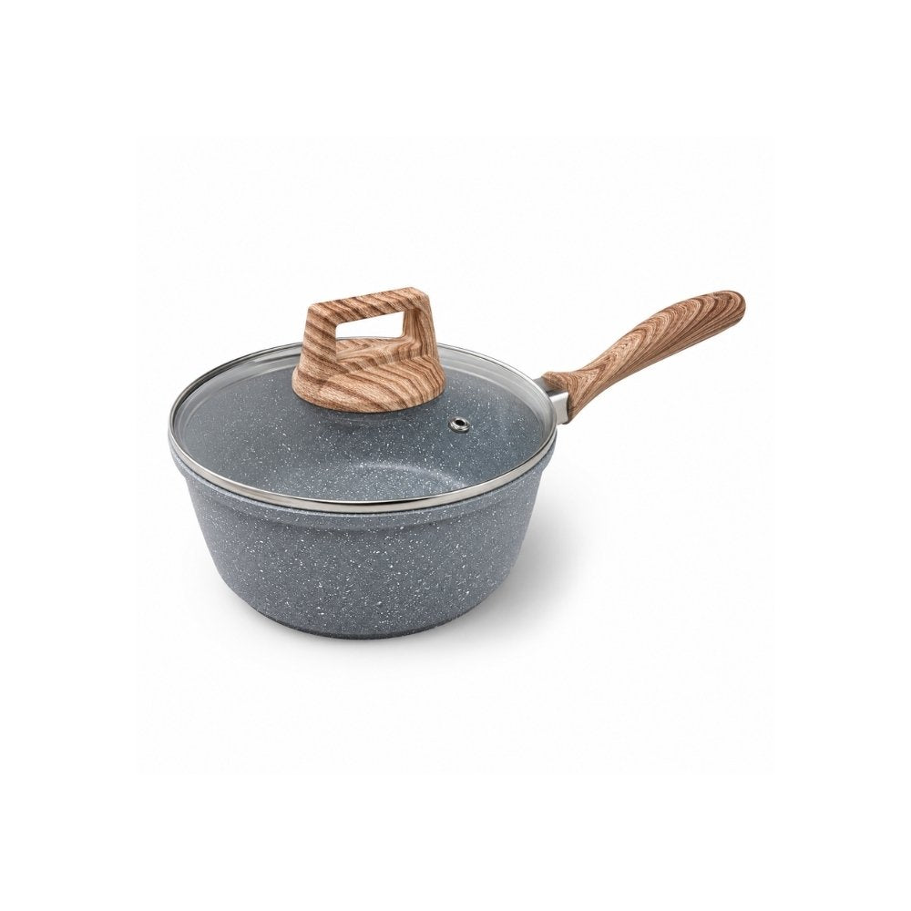 Hello Kitchen Non Stick Marble Saucepan 18cm 20cm