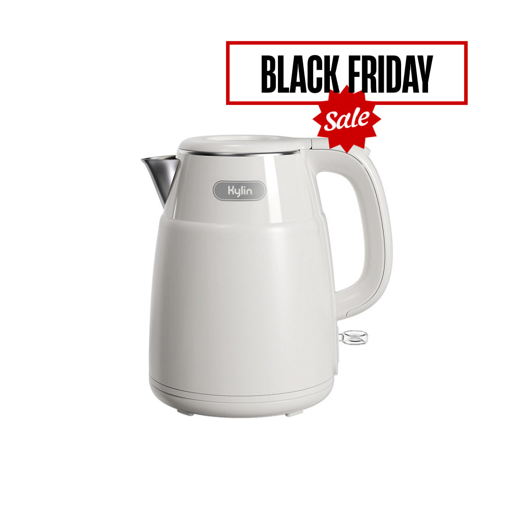 Kylin 1.5L Stainless Steel Electric Kettle with Stainless Steel Interior and Inner Lid AU-6115