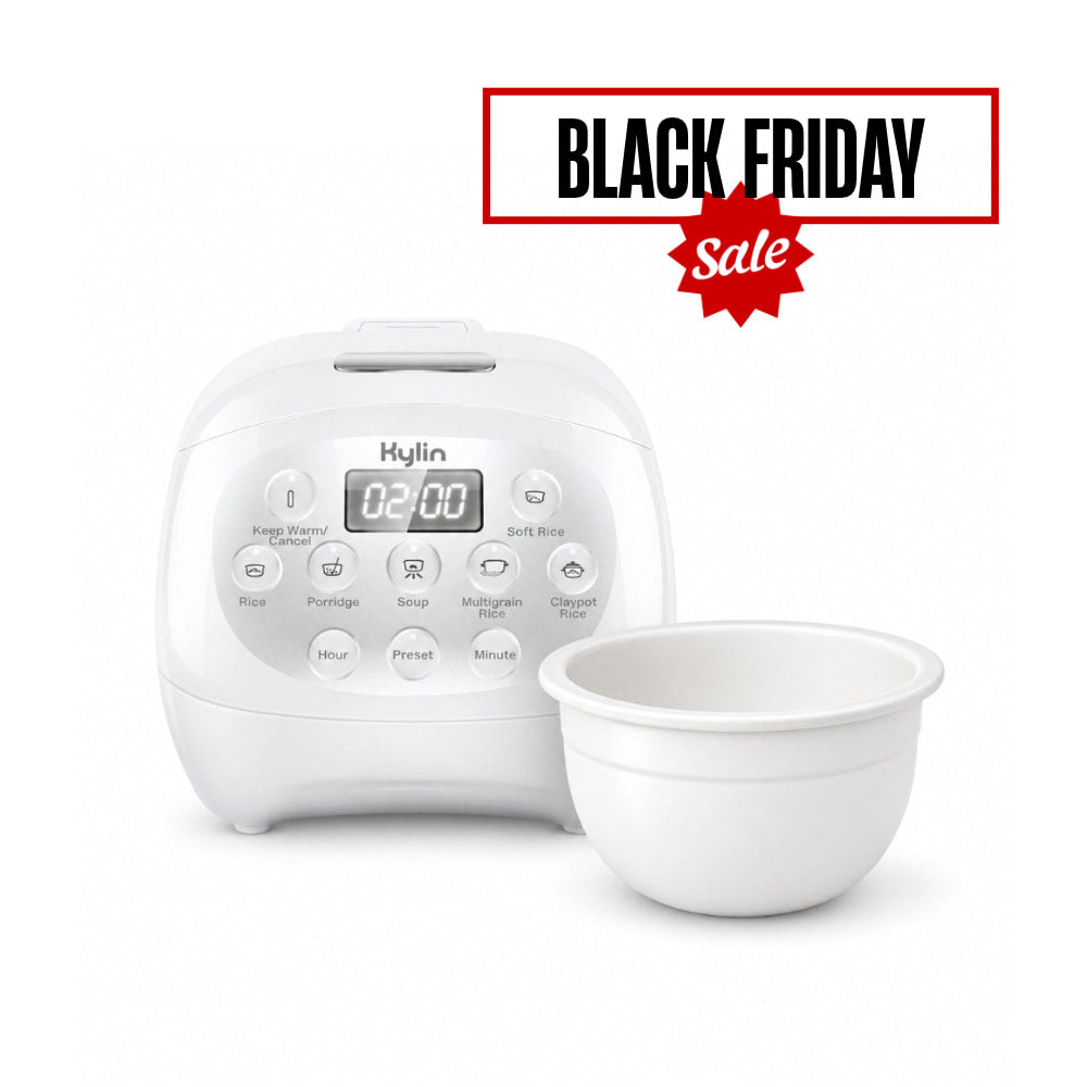 Kylin Ceramic Mini Rice Cooker 3 Cup 1.2L AU-K1012