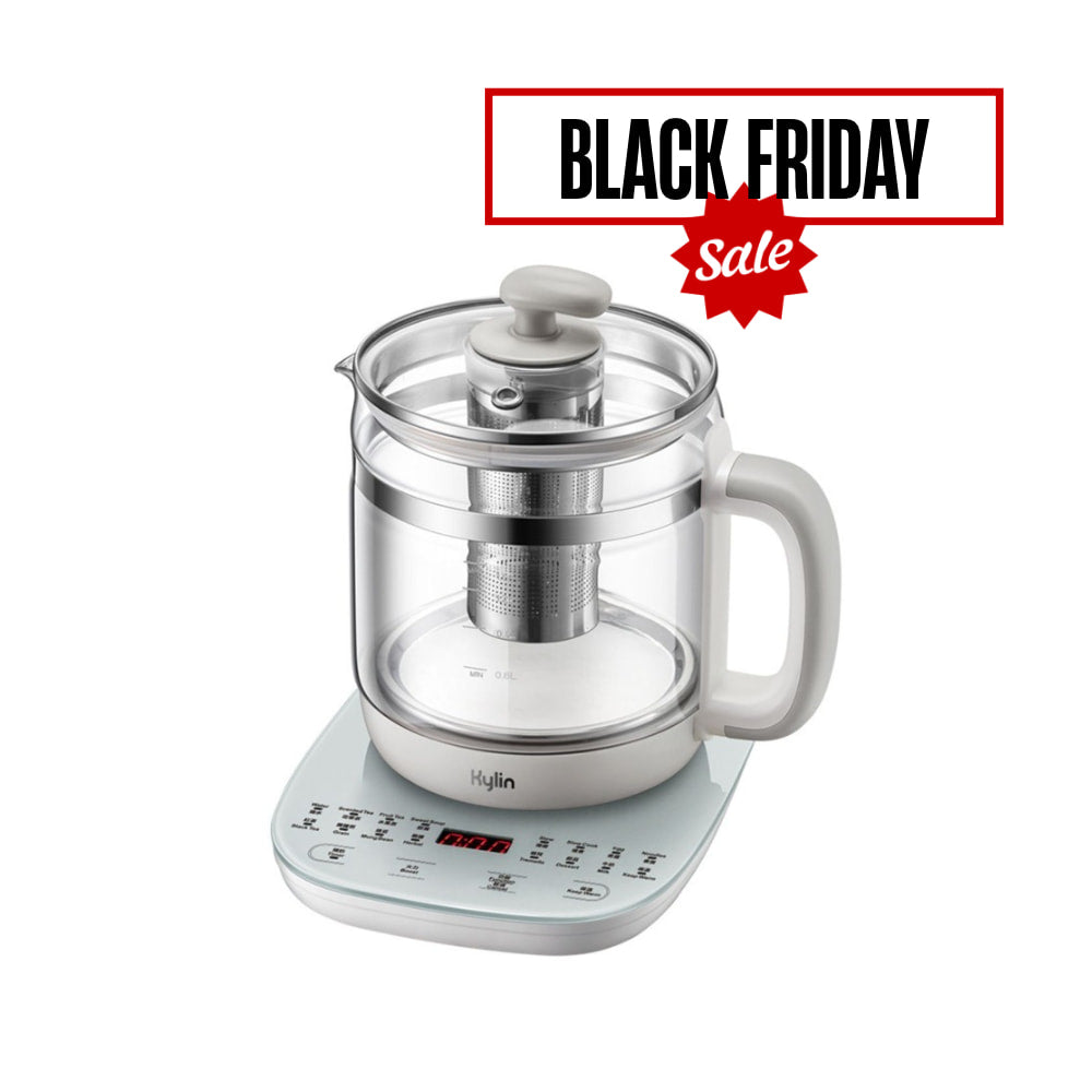 Kylin Electric Health Glass Kettle With Tea Infuser 1.5L AU-K6515 1200W
