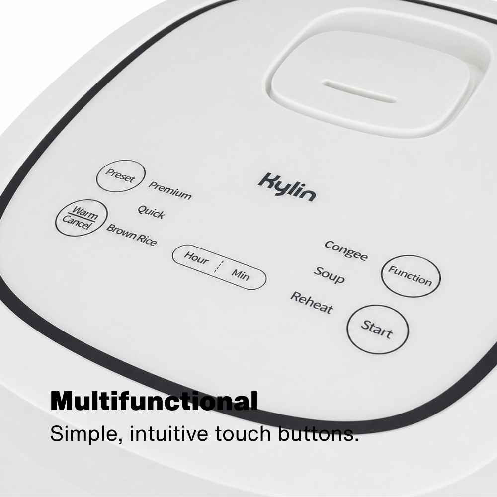 Kylin Electric Multi-Function Non Coating Ceramic 8 Cups Rice Cooker 4L AU-K1040