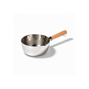 Kylin Japanese Tri-Layer Hammered Saucepan Milk Pan Yukihira Nabe Stainless Steel Wooden Handle