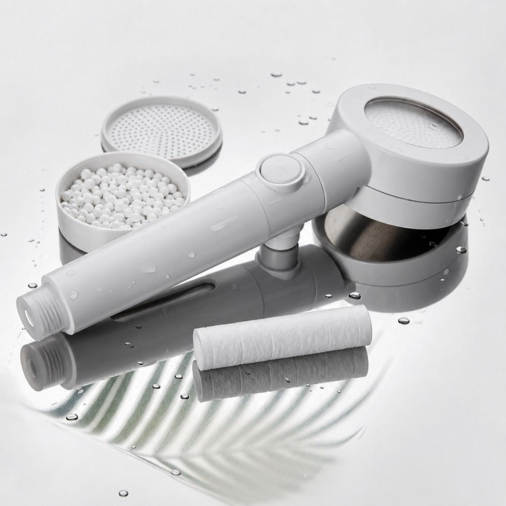 Kylin Shower Head Filter Set with Ceramic Ball & ON/OFF Control