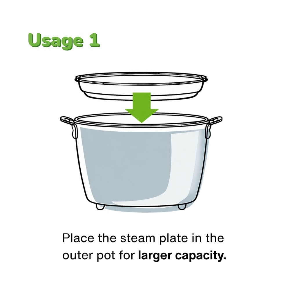 TATUNG TAC-S11 Stainless Steamer Tray Set For TATUNG 10/11 Cup Rice Cookers