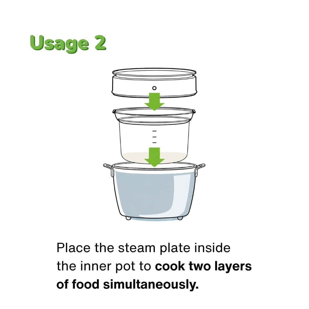 TATUNG TAC-S11 Stainless Steamer Tray Set For TATUNG 10/11 Cup Rice Cookers