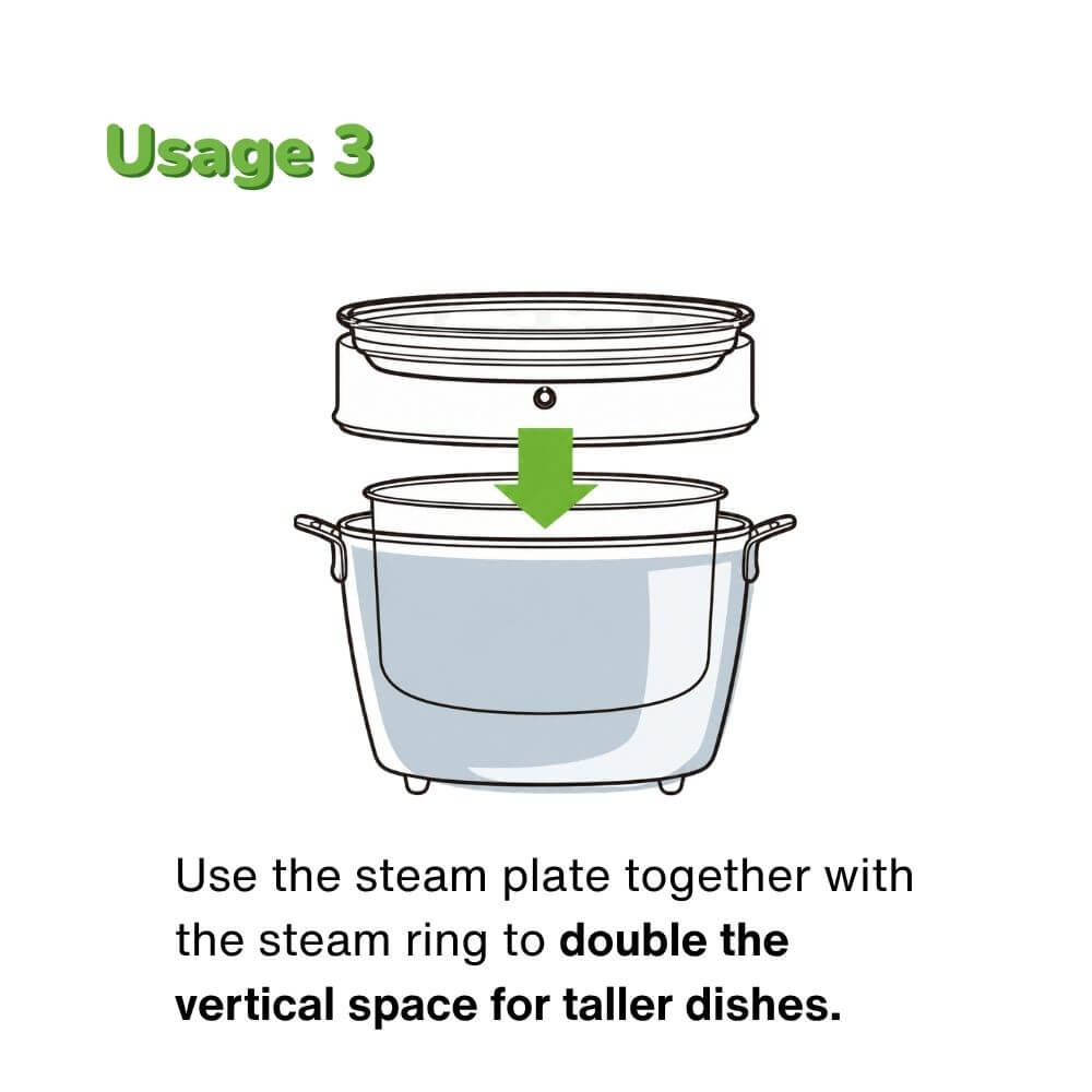 TATUNG TAC-S11 Stainless Steamer Tray Set For TATUNG 10/11 Cup Rice Cookers