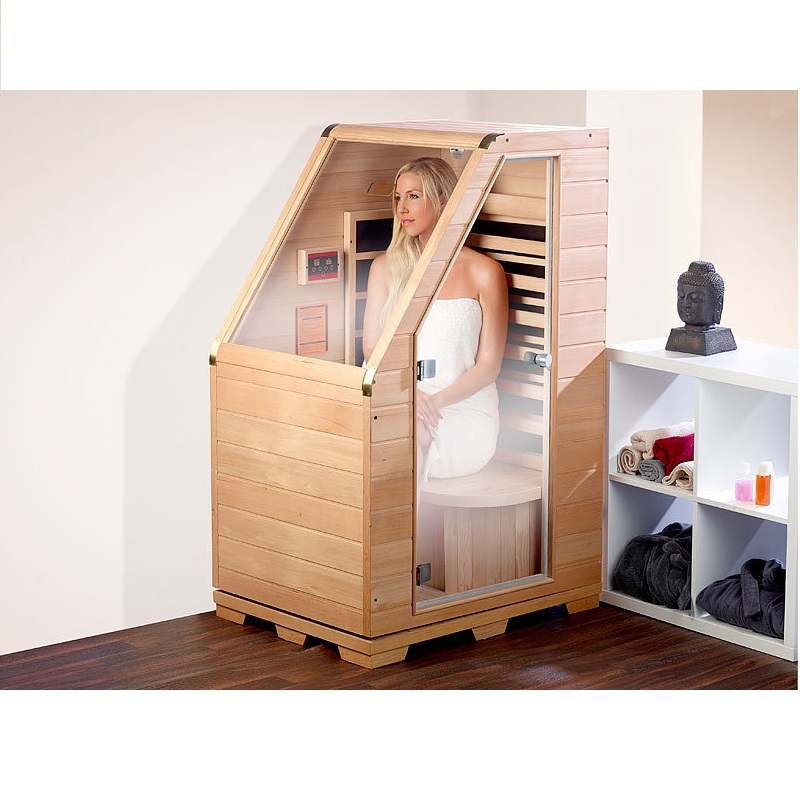 Kylin Compact Infrared Sauna 1 Peron Mini Home Sauna Room
