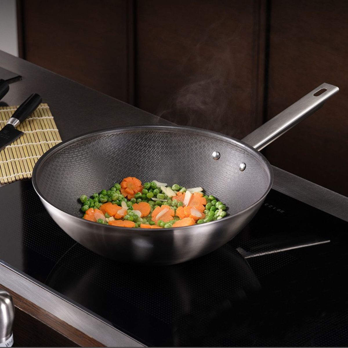 Zwilling Joy Plus Stainless Steel Nonstick Wok with Lid 12
