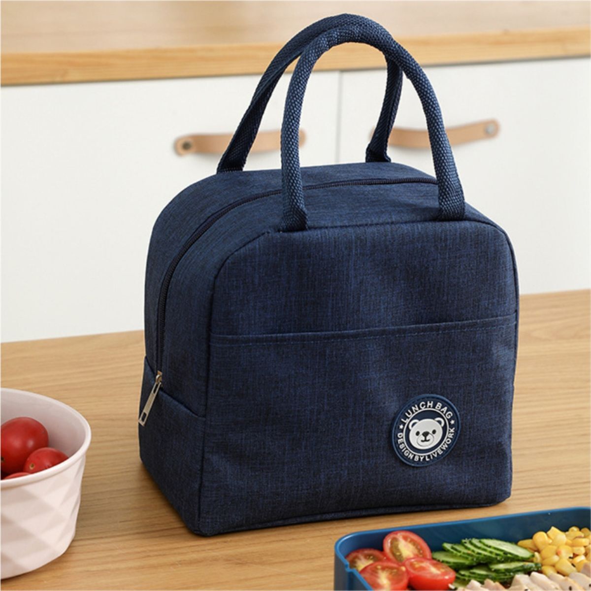 Hivelane Heat Preservation Lunch Box Bag - Blue - Hello Kitchen & Home